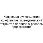 Квантовая вулканология конфликтов: поведенческий аттрактор подписи в фазовом пространстве